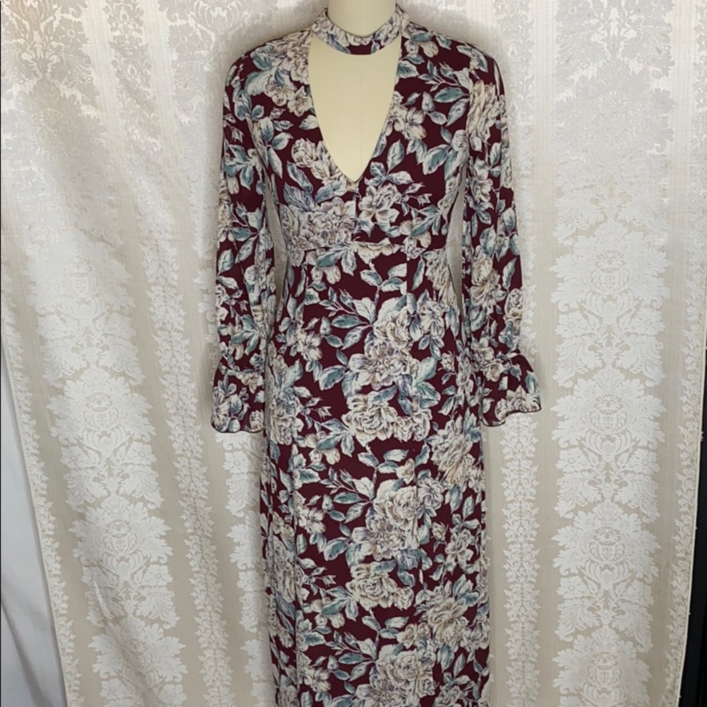 Honey belle floral maxi dress